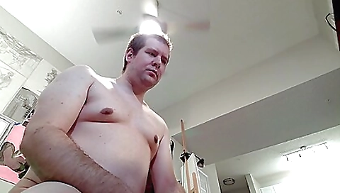 Blonde brunette in stockings is masturbating in the bathroom