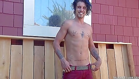 Brunette enjoys outdoor beach and takes a big cock