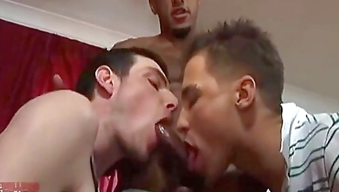 A hot brunette rides a big cock in this interracial porn clip
