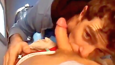 Amateur girl with a small body and big mouth gets deepthroat