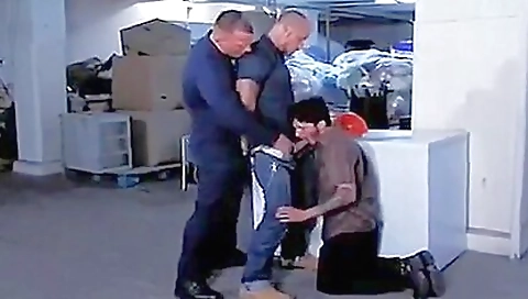 Oldy with a big cock is having some fun with a stranger