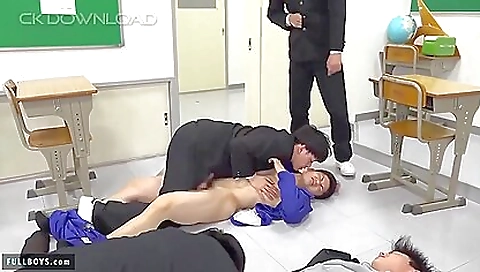Japanese chicks are riding on another hot dude in a threesome