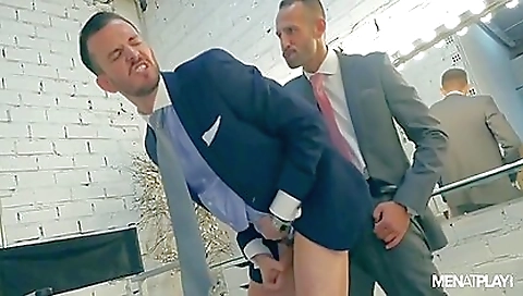 Brunette gets fucked by a big cock in a hardcore way