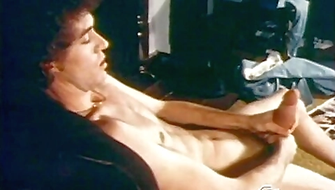 Antique solo porn movie with a horny guy and his big cock