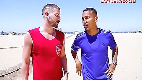Buxom brunette gets fucked by a gay friend in a threesome