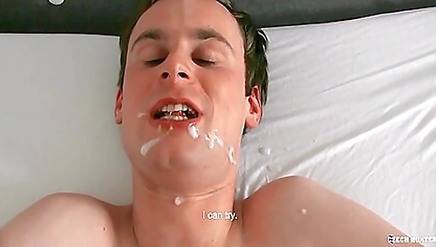 Beautiful brunette twinks anal fucking in amateur pov