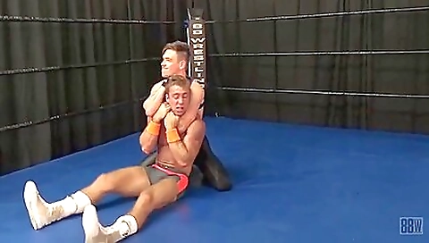 Hot and passionate girl in a bdsm wrestling porn movie