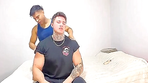 Busty tattooed lady has facial after a deep and hot massage